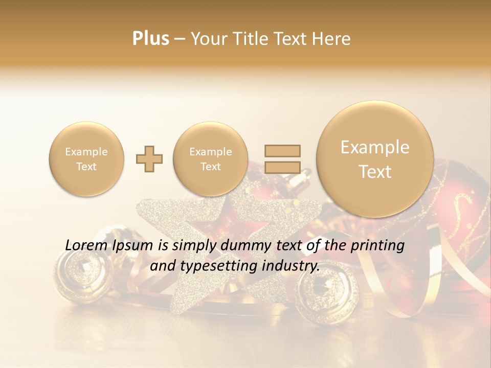 Merry Christbaumkugel Dezember PowerPoint Template