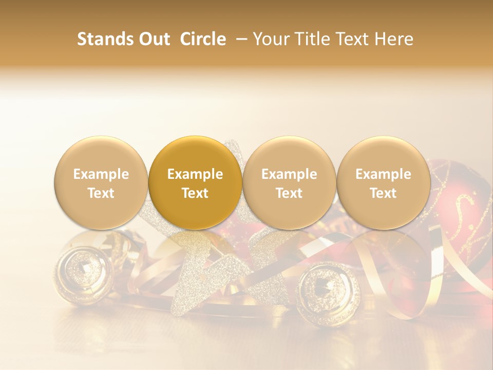 Merry Christbaumkugel Dezember PowerPoint Template