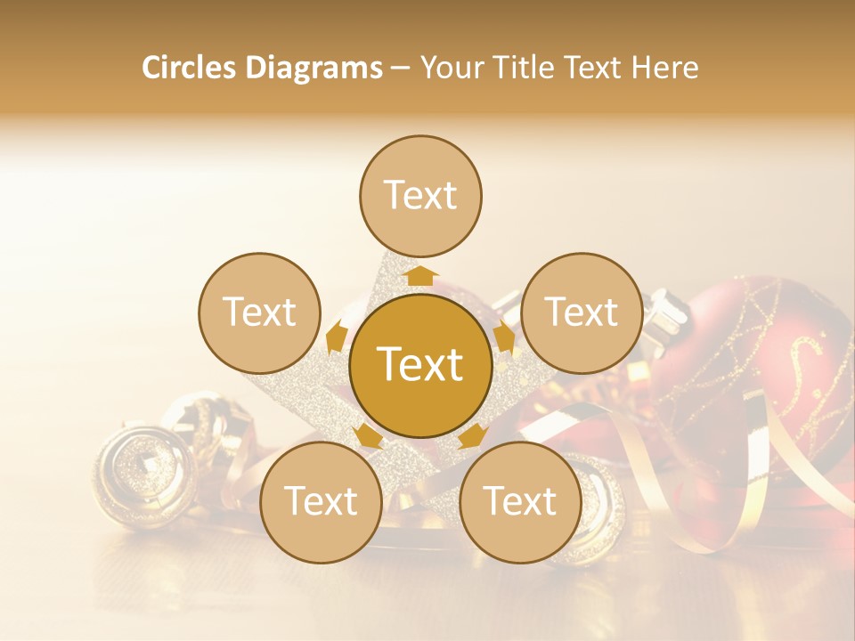 Merry Christbaumkugel Dezember PowerPoint Template