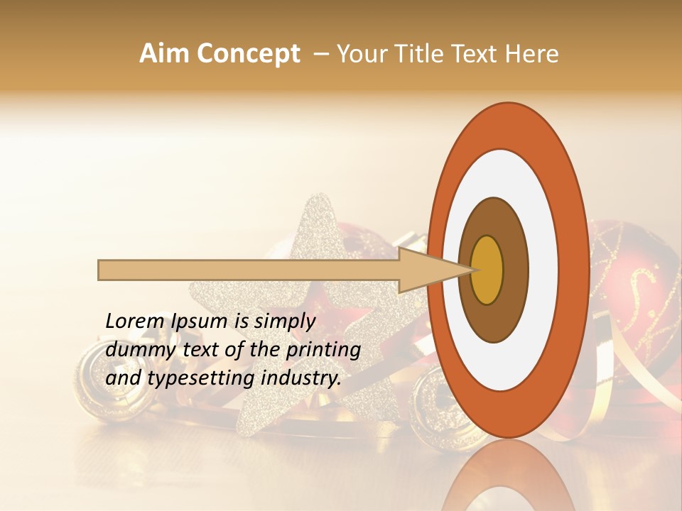 Merry Christbaumkugel Dezember PowerPoint Template