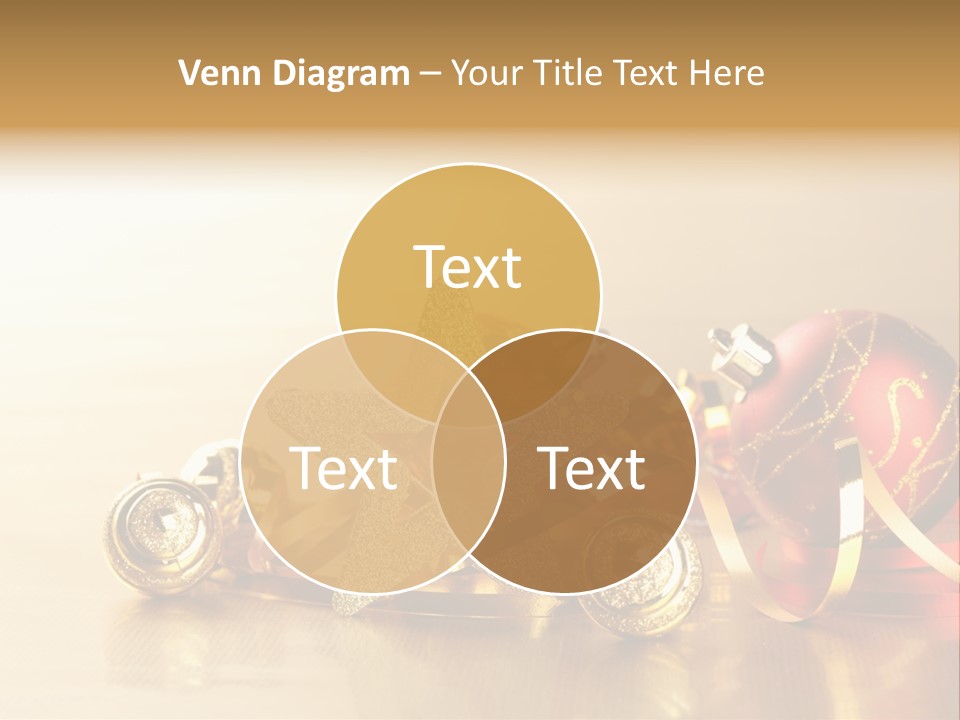Merry Christbaumkugel Dezember PowerPoint Template