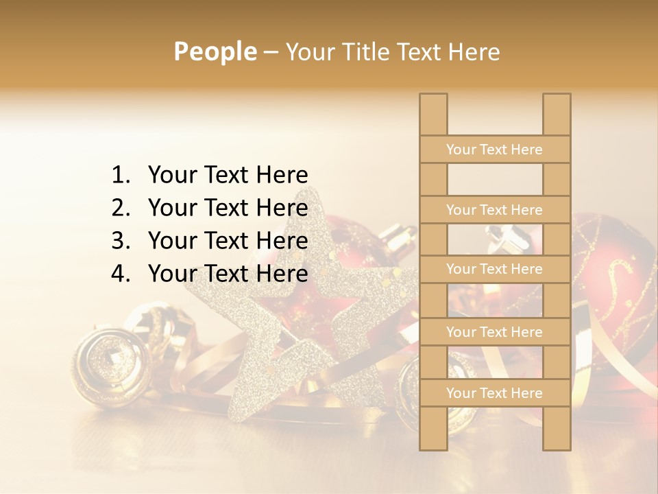Merry Christbaumkugel Dezember PowerPoint Template