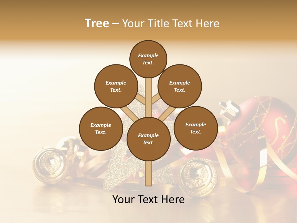Merry Christbaumkugel Dezember PowerPoint Template