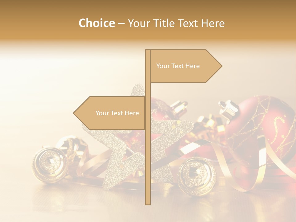 Merry Christbaumkugel Dezember PowerPoint Template
