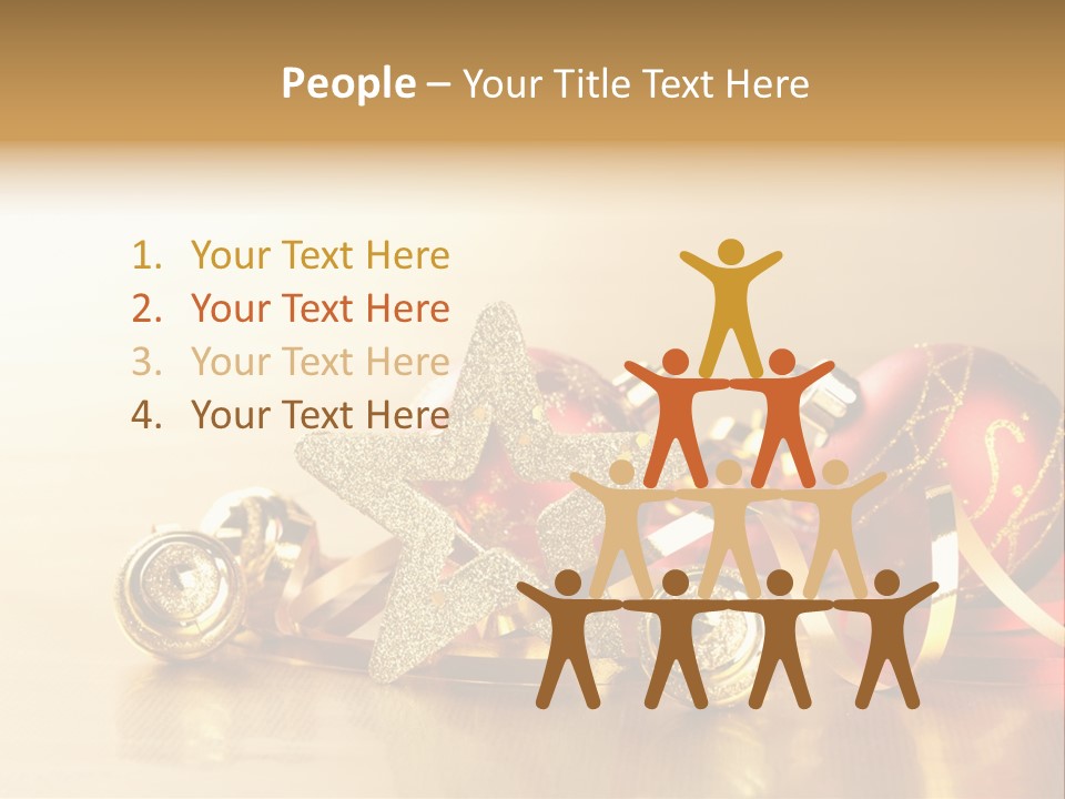 Merry Christbaumkugel Dezember PowerPoint Template