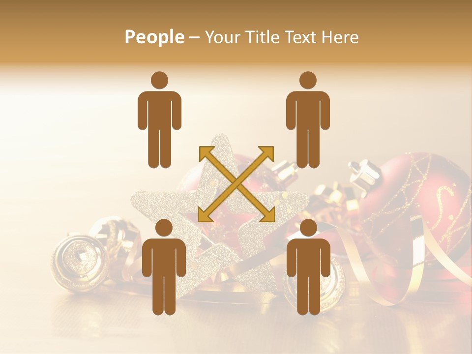 Merry Christbaumkugel Dezember PowerPoint Template