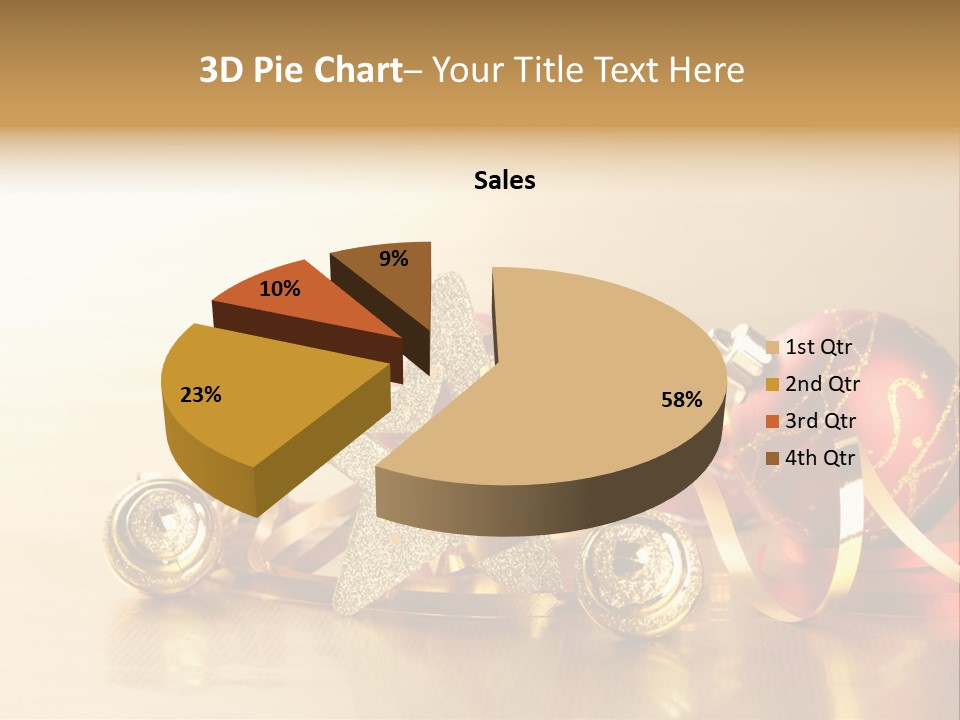 Merry Christbaumkugel Dezember PowerPoint Template
