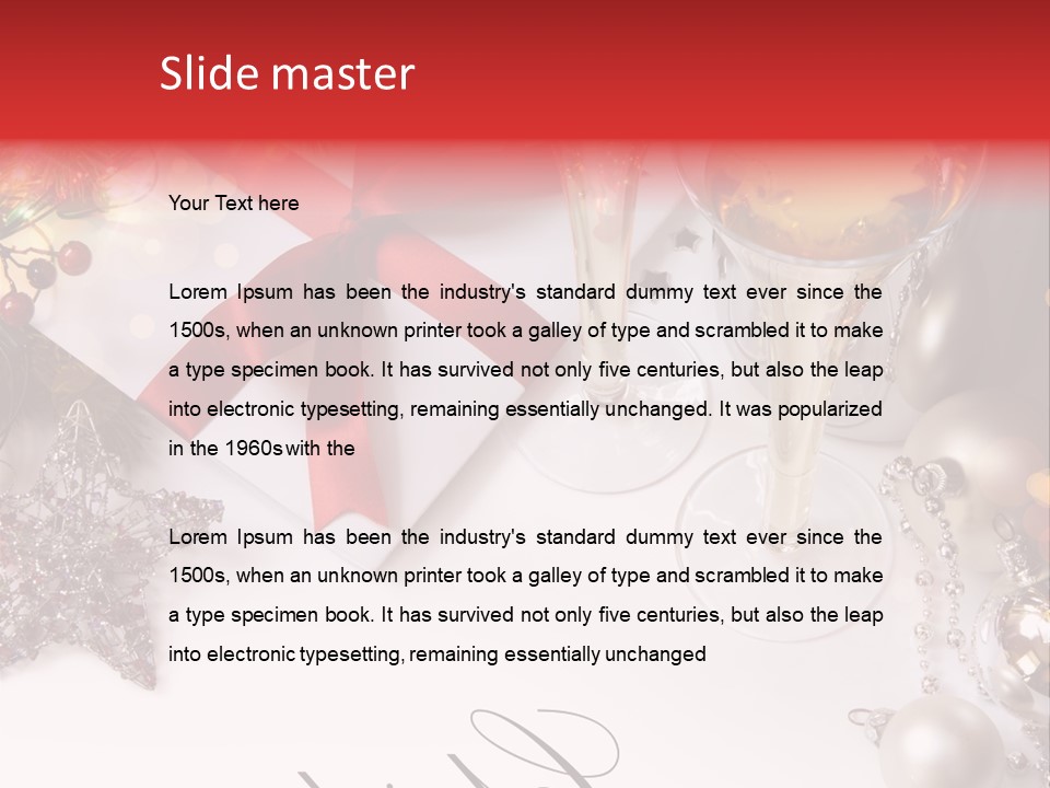 Pattern Bauble Communications PowerPoint Template