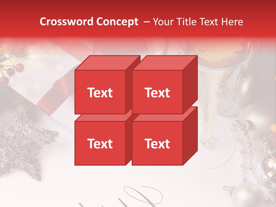 Pattern Bauble Communications PowerPoint Template