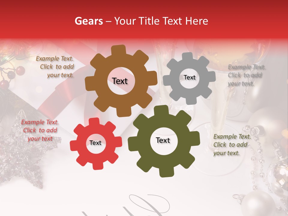 Pattern Bauble Communications PowerPoint Template