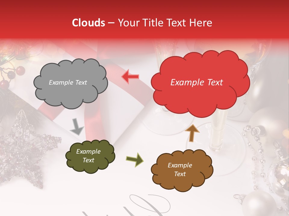 Pattern Bauble Communications PowerPoint Template