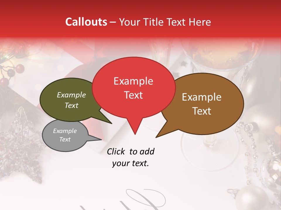 Pattern Bauble Communications PowerPoint Template