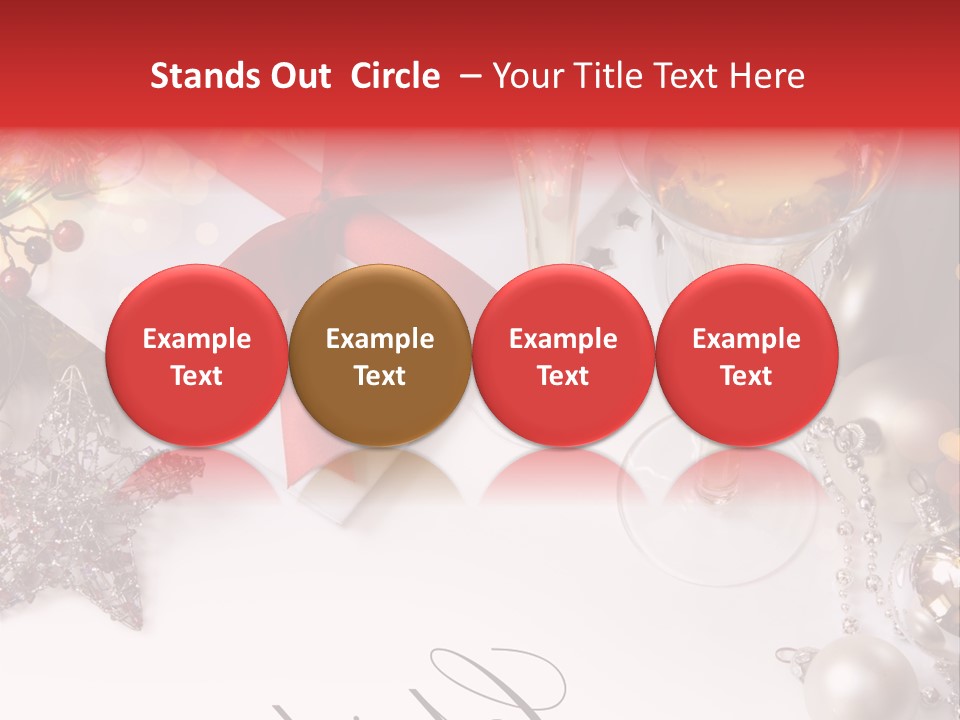 Pattern Bauble Communications PowerPoint Template