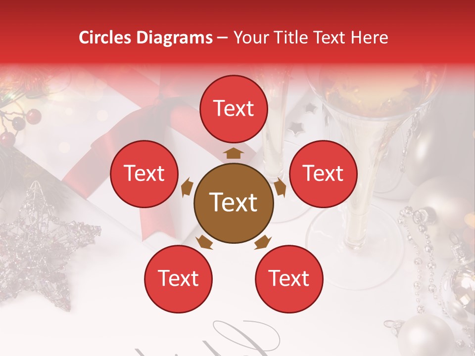 Pattern Bauble Communications PowerPoint Template