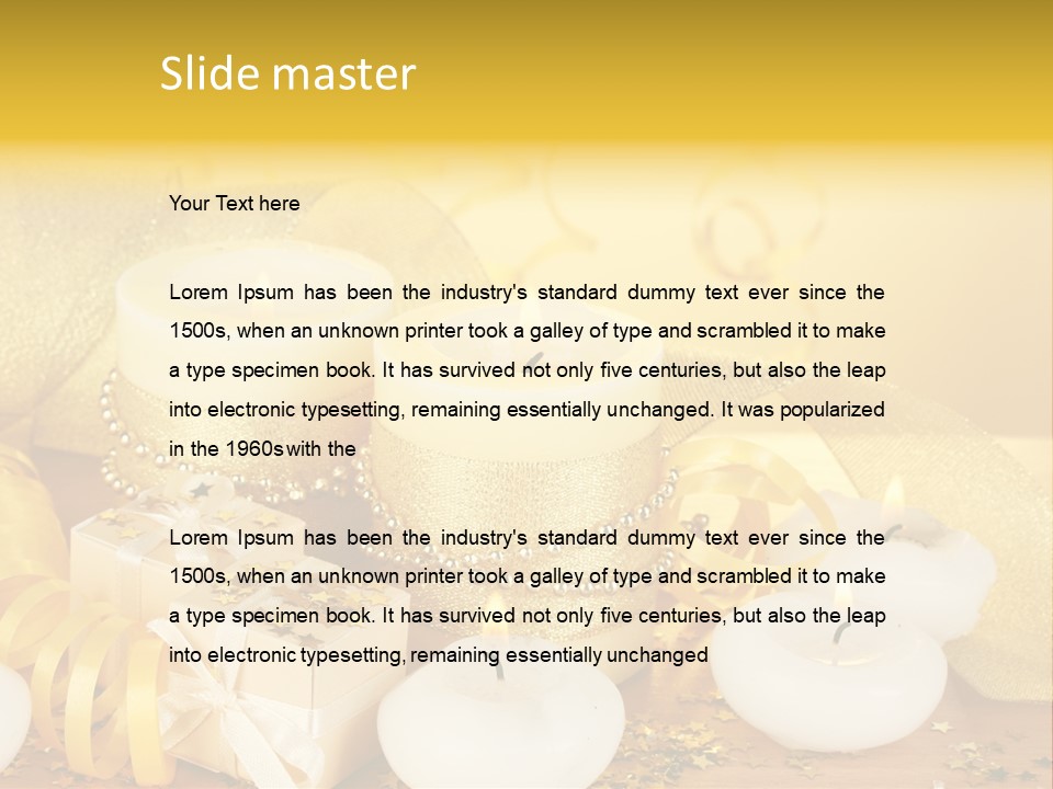 Gifts Romance Wax PowerPoint Template