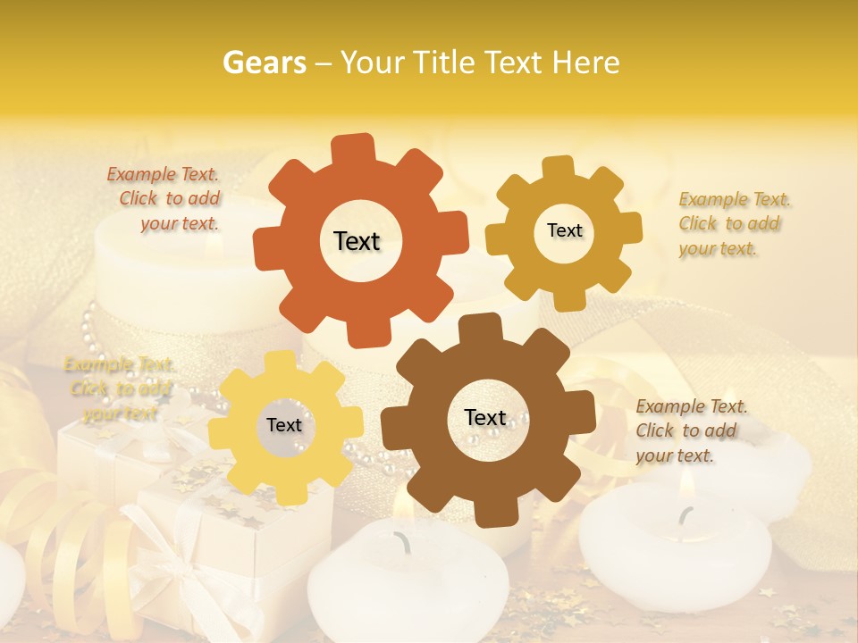 Gifts Romance Wax PowerPoint Template