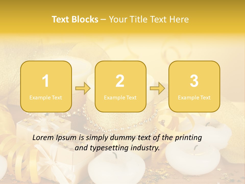 Gifts Romance Wax PowerPoint Template