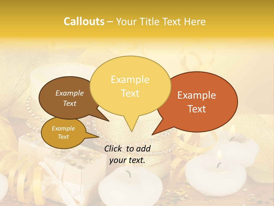 Gifts Romance Wax PowerPoint Template