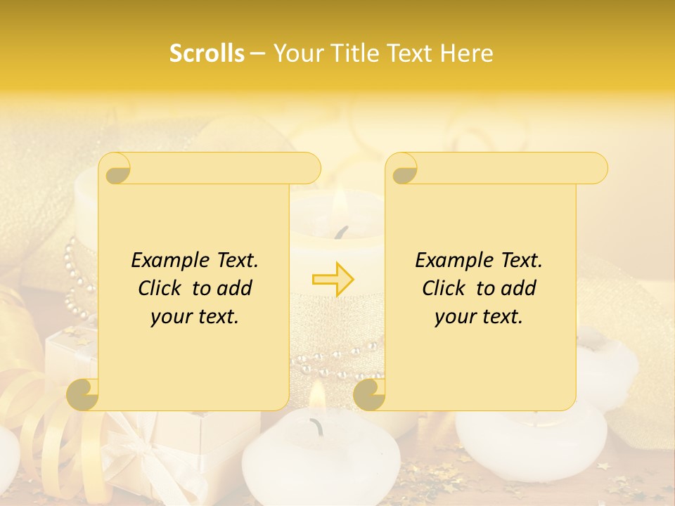 Gifts Romance Wax PowerPoint Template