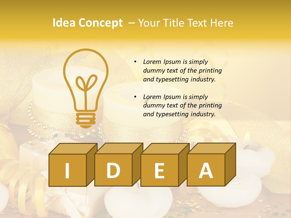 Gifts Romance Wax PowerPoint Template