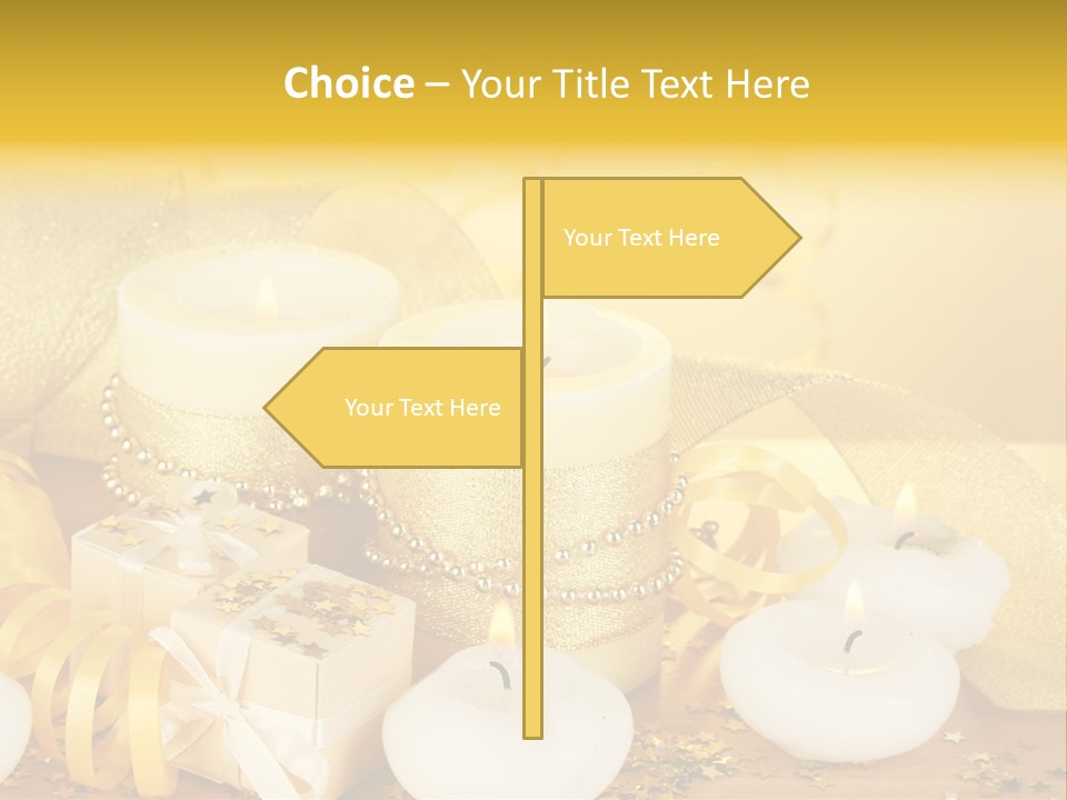 Gifts Romance Wax PowerPoint Template