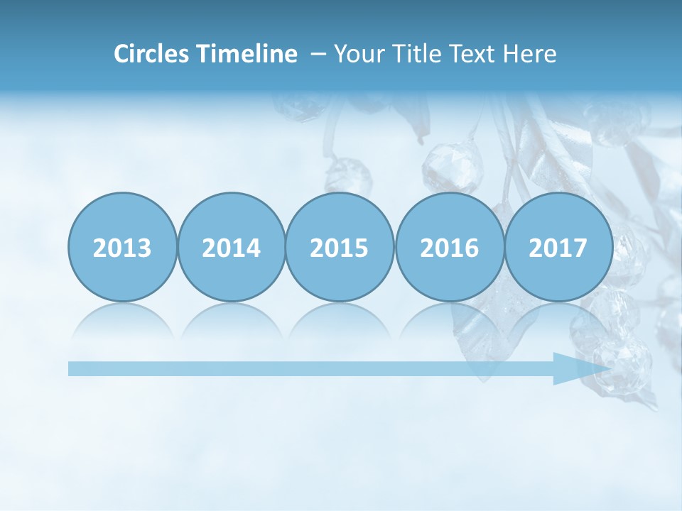 Leaf Texture Blue PowerPoint Template