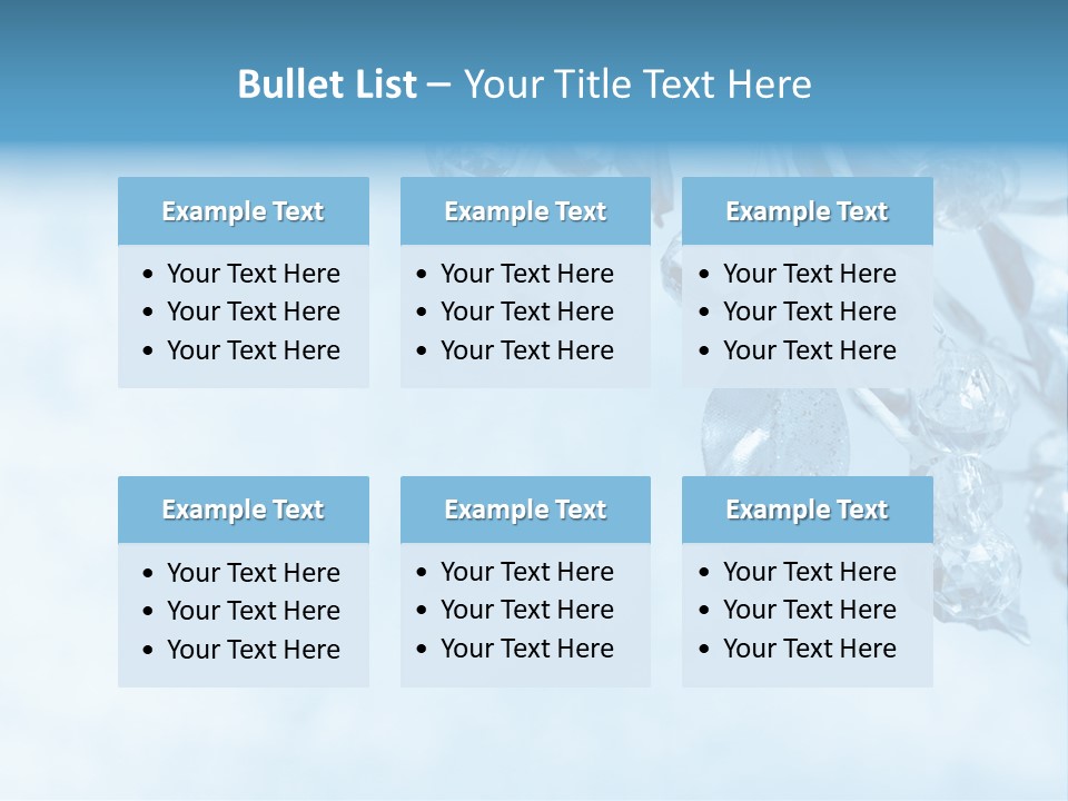 Leaf Texture Blue PowerPoint Template