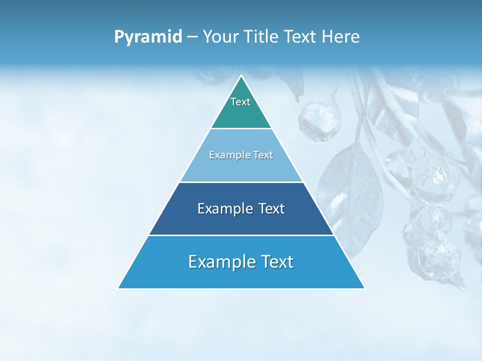 Leaf Texture Blue PowerPoint Template