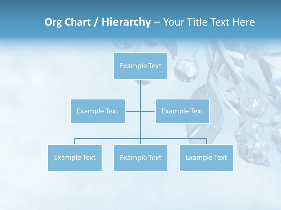 Leaf Texture Blue PowerPoint Template