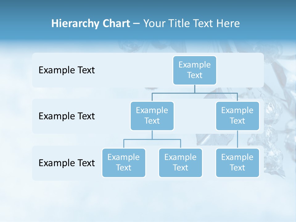 Leaf Texture Blue PowerPoint Template