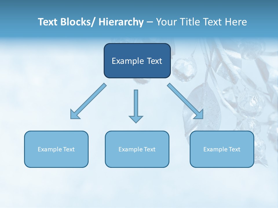 Leaf Texture Blue PowerPoint Template