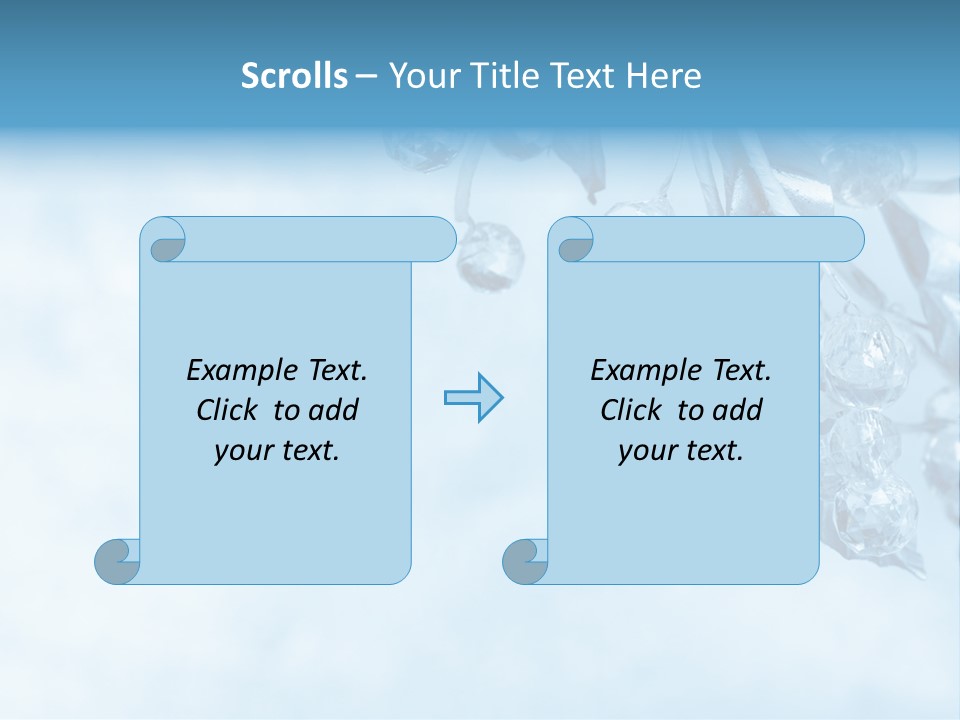 Leaf Texture Blue PowerPoint Template