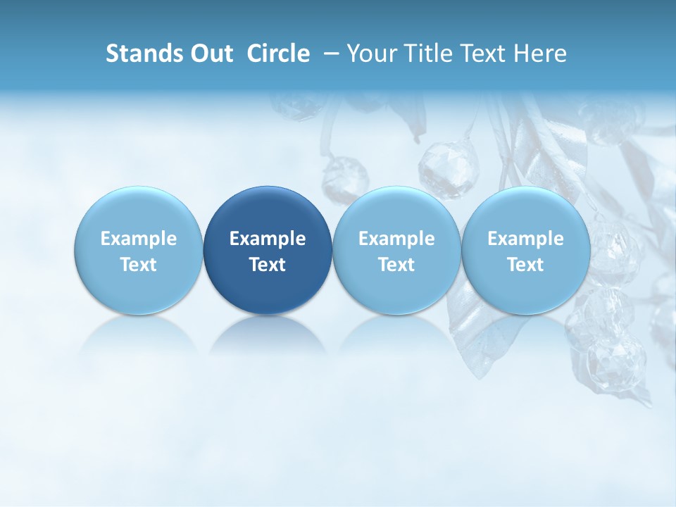 Leaf Texture Blue PowerPoint Template