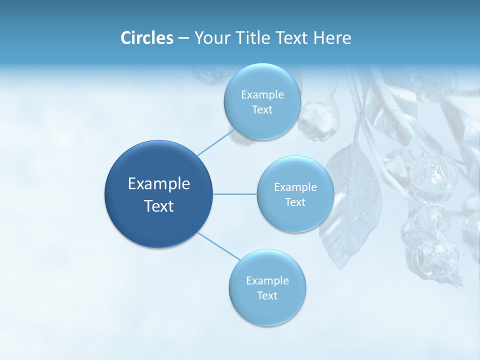 Leaf Texture Blue PowerPoint Template