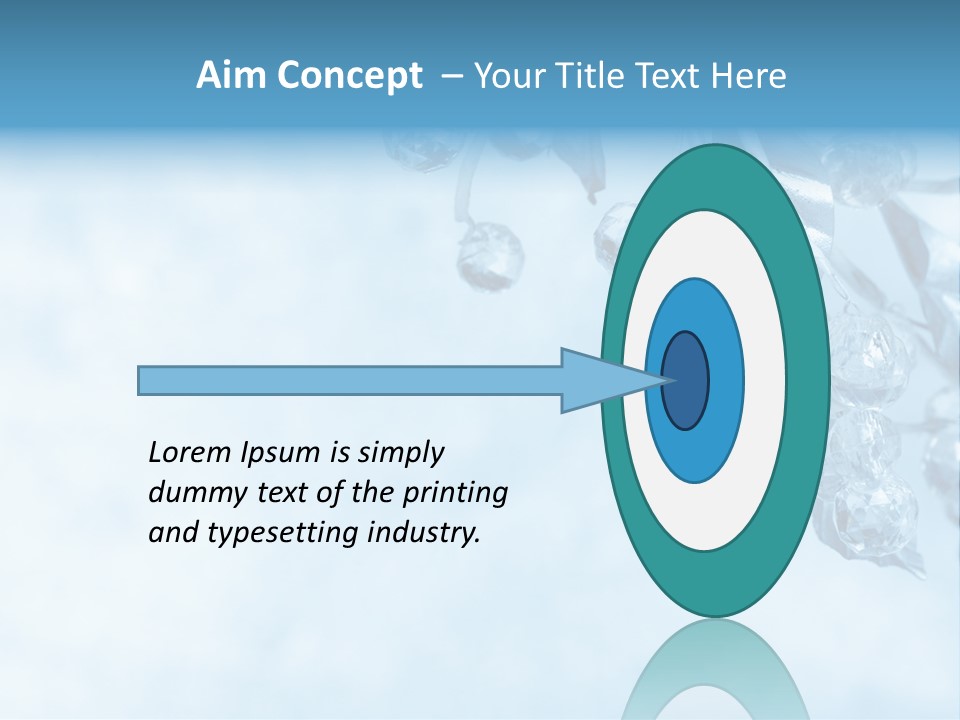 Leaf Texture Blue PowerPoint Template