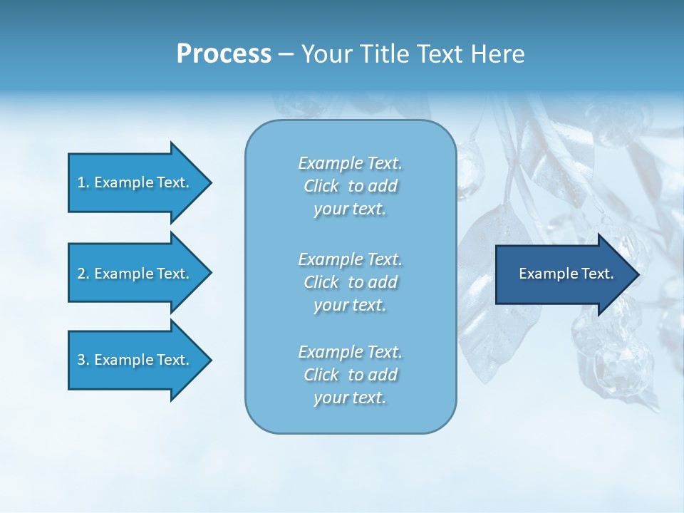 Leaf Texture Blue PowerPoint Template