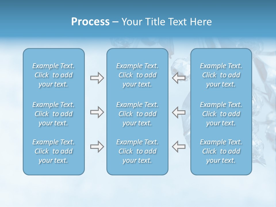 Leaf Texture Blue PowerPoint Template