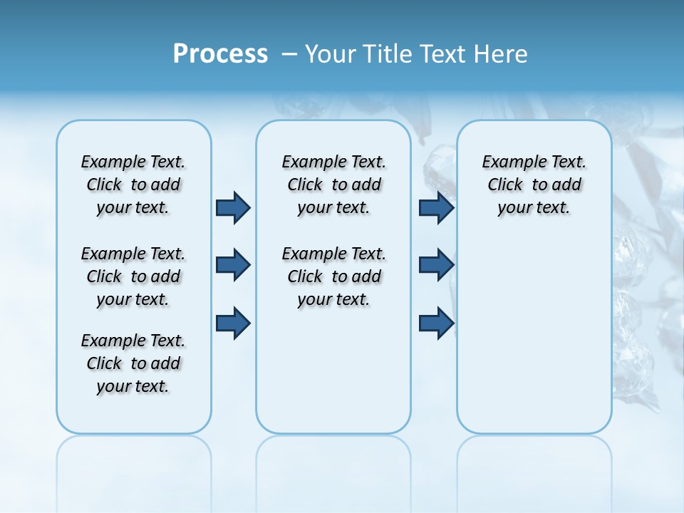 Leaf Texture Blue PowerPoint Template