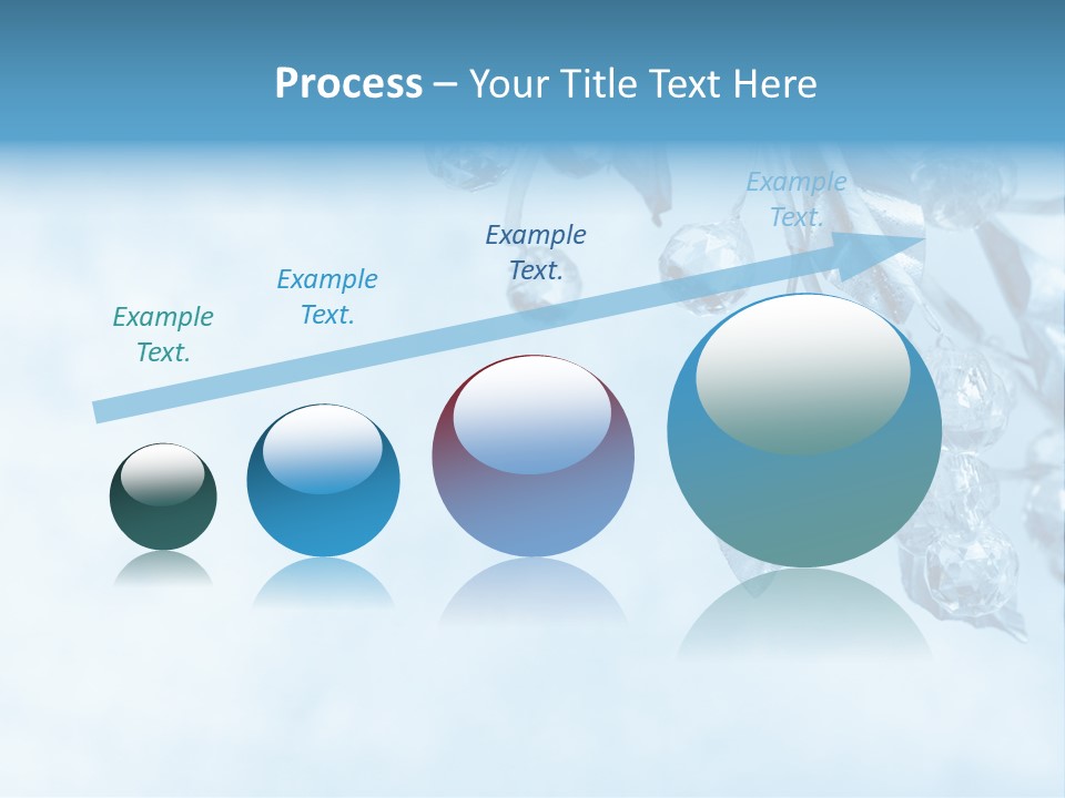 Leaf Texture Blue PowerPoint Template