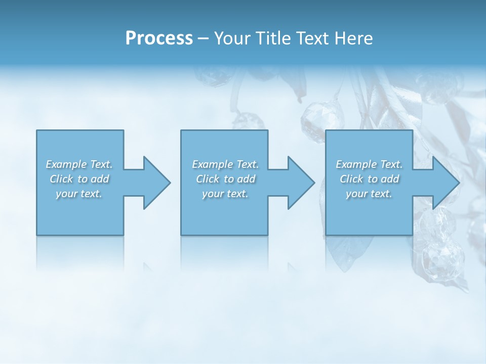 Leaf Texture Blue PowerPoint Template