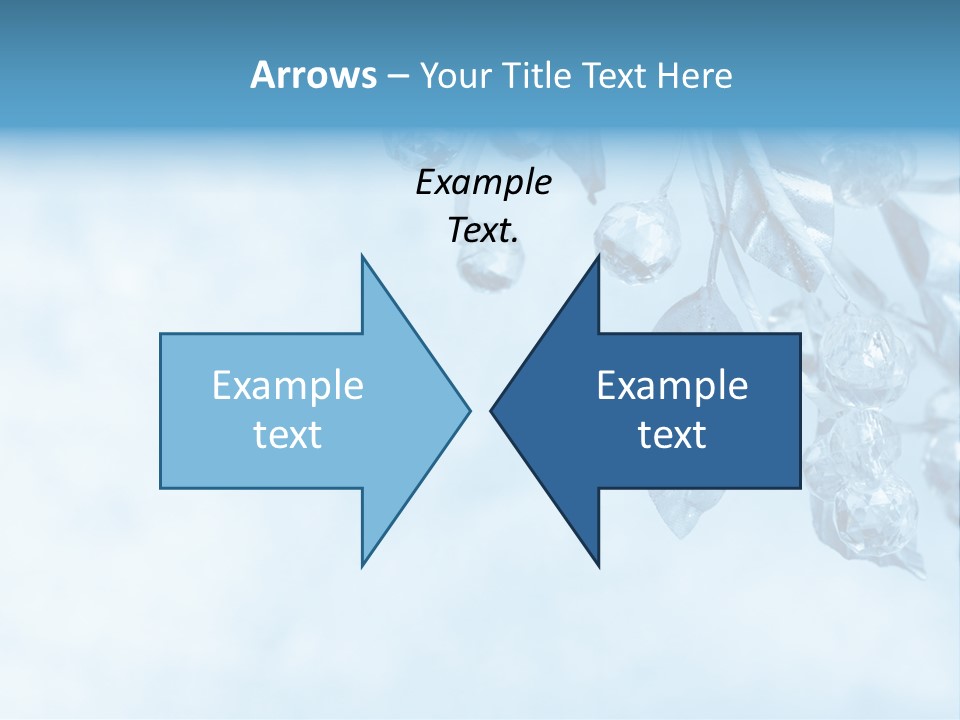 Leaf Texture Blue PowerPoint Template