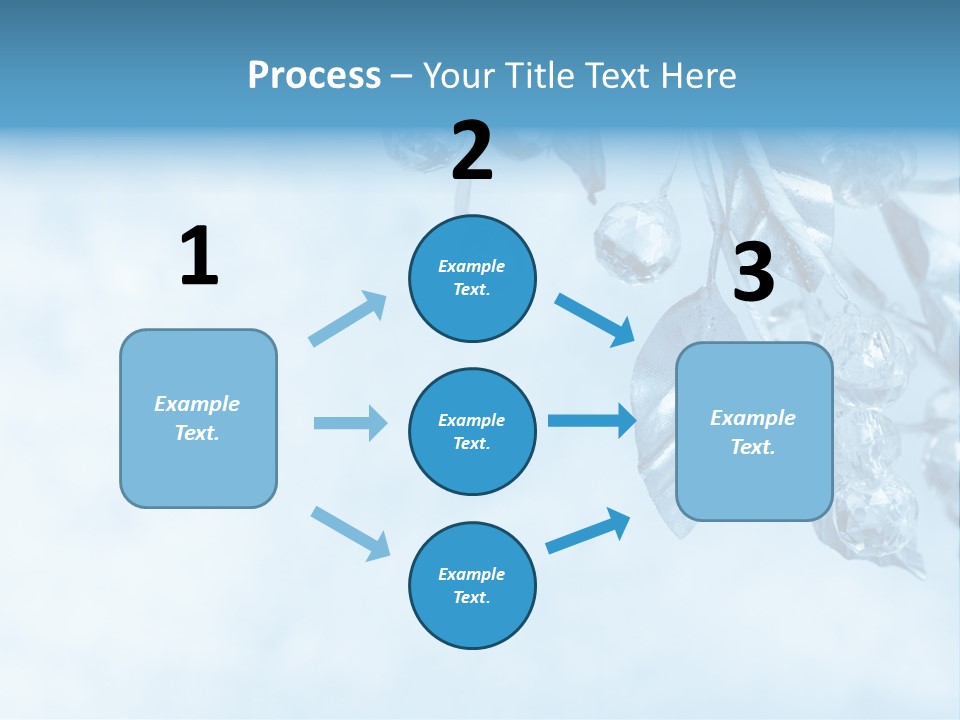 Leaf Texture Blue PowerPoint Template