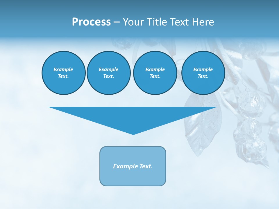 Leaf Texture Blue PowerPoint Template