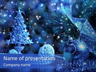 Copyspace Sparkle Holiday PowerPoint Template