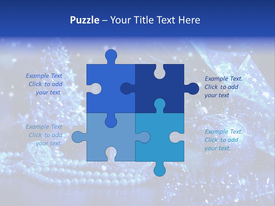 Copyspace Sparkle Holiday PowerPoint Template