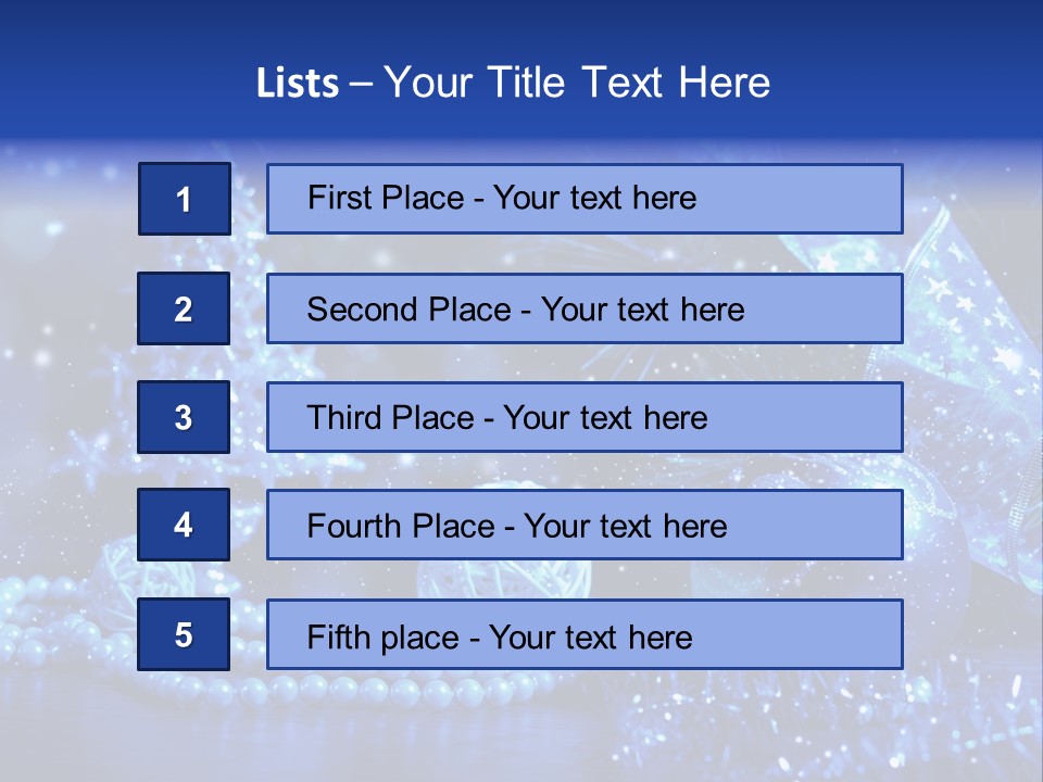 Copyspace Sparkle Holiday PowerPoint Template