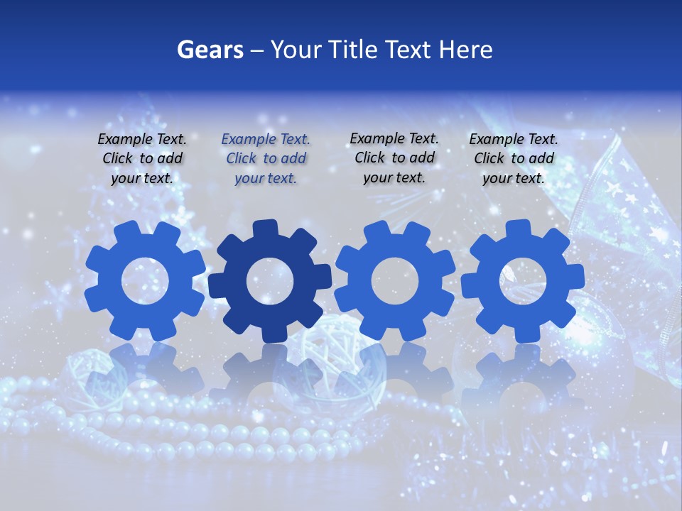 Copyspace Sparkle Holiday PowerPoint Template