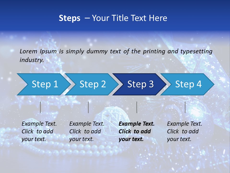 Copyspace Sparkle Holiday PowerPoint Template
