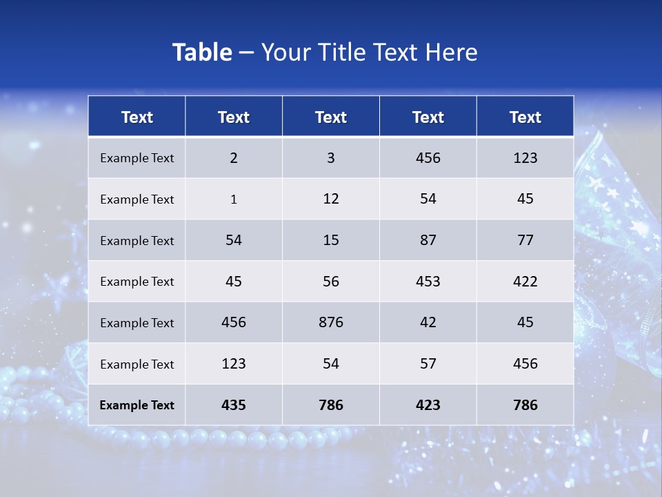 Copyspace Sparkle Holiday PowerPoint Template