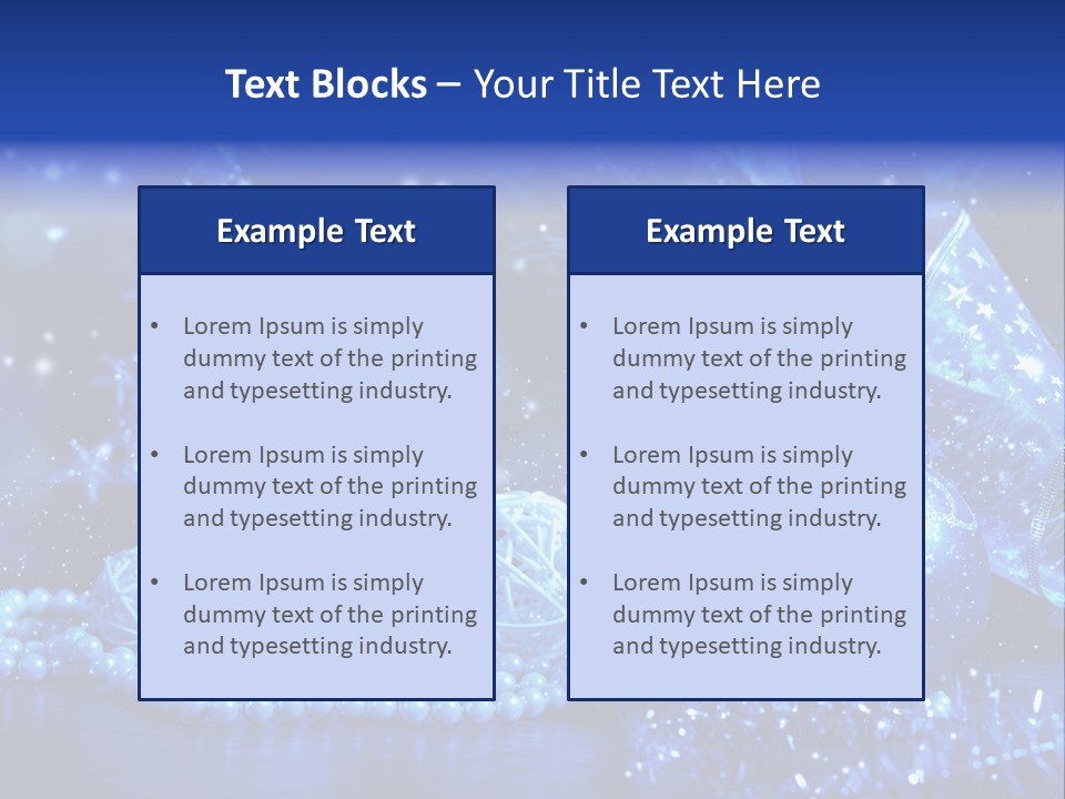 Copyspace Sparkle Holiday PowerPoint Template